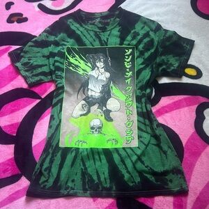 Zombie Makeout Club Green Graphic Print T-Shirt